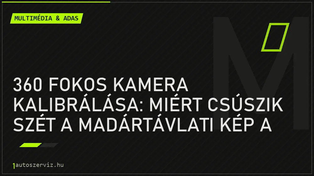 360 fokos kamera kalibrálása: miért csúszik szét a madártávlati kép a széleken? - Multimédia & ADAS, 1autoszerviz Óbuda