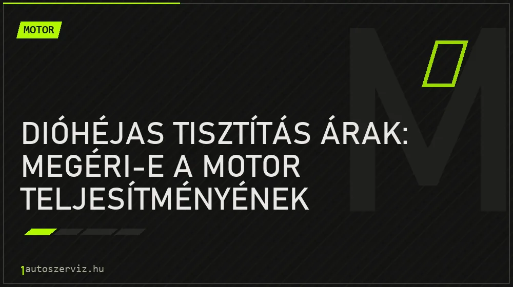 Dióhéjas tisztítás árak: Megéri-e a motor teljesítményének visszaállítására?