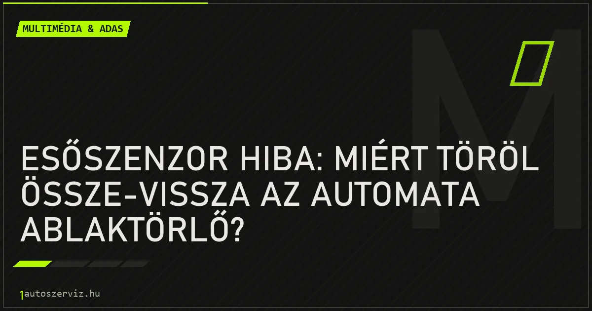 Esőszenzor hiba: Miért töröl össze-vissza az automata ablaktörlő? - autószerviz Budapest