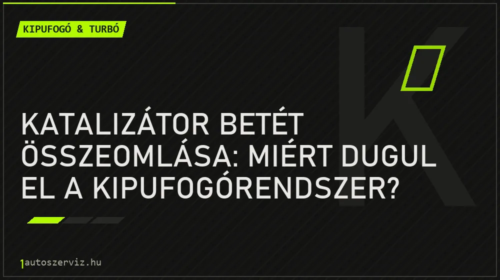Katalizátor betét összeomlása: Miért dugul el a kipufogórendszer?
