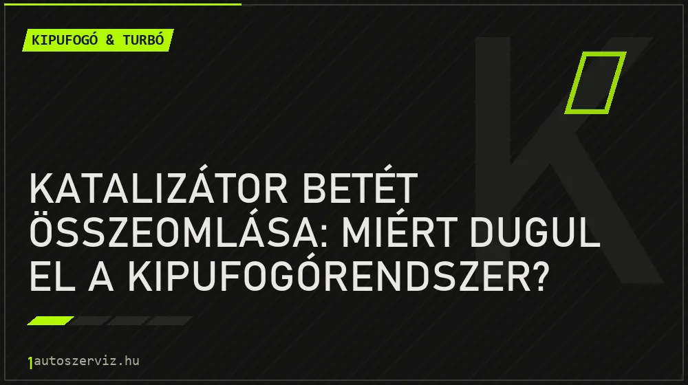 Kipufogó & turbó - Katalizátor betét összeomlása: Miért dugul el a kipufogórendszer?