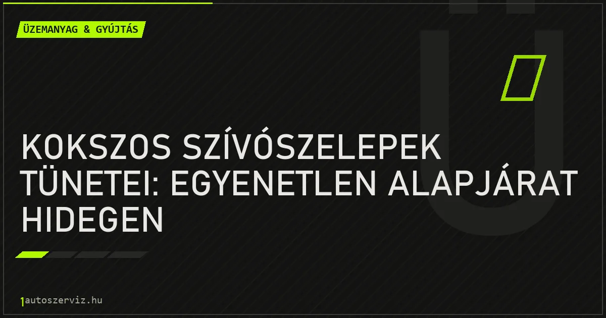 Kokszos szívószelepek tünetei: Egyenetlen alapjárat hidegen - autószerviz Budapest