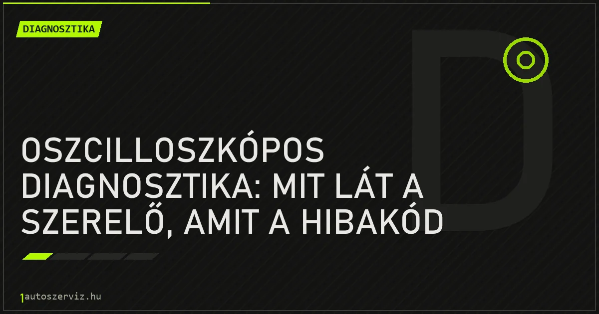 Oszcilloszkópos diagnosztika: mit lát a szerelő, amit a hibakód olvasó sosem mutat? - autószerviz Budapest