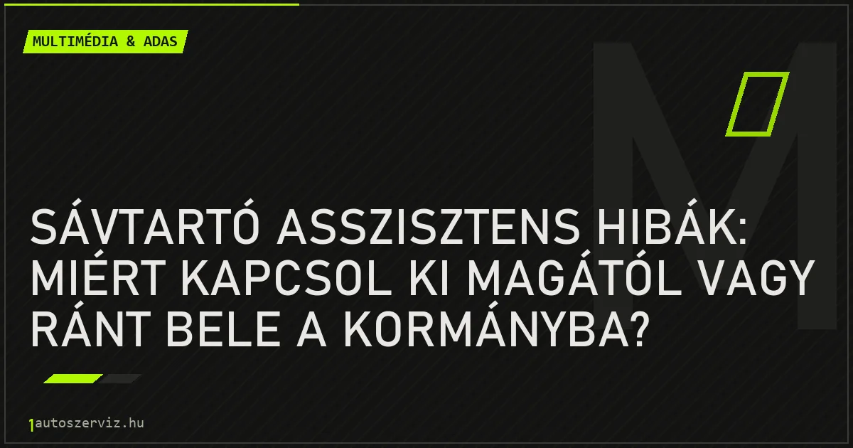 Sávtartó asszisztens hibák: miért kapcsol ki magától vagy ránt bele a kormányba? - autószerviz Budapest