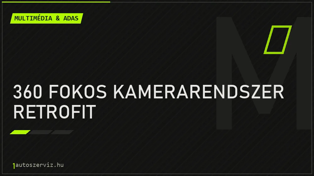 360 fokos kamerarendszer retrofit - Multimédia & ADAS Budapesten