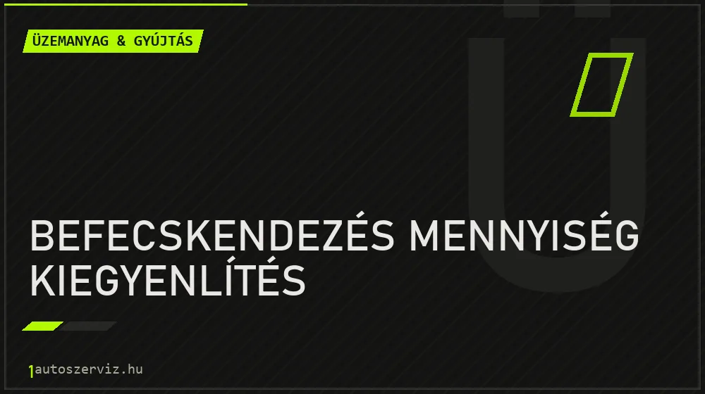 Befecskendezés mennyiség kiegyenlítés javítás - üzemanyagrendszer-javítás