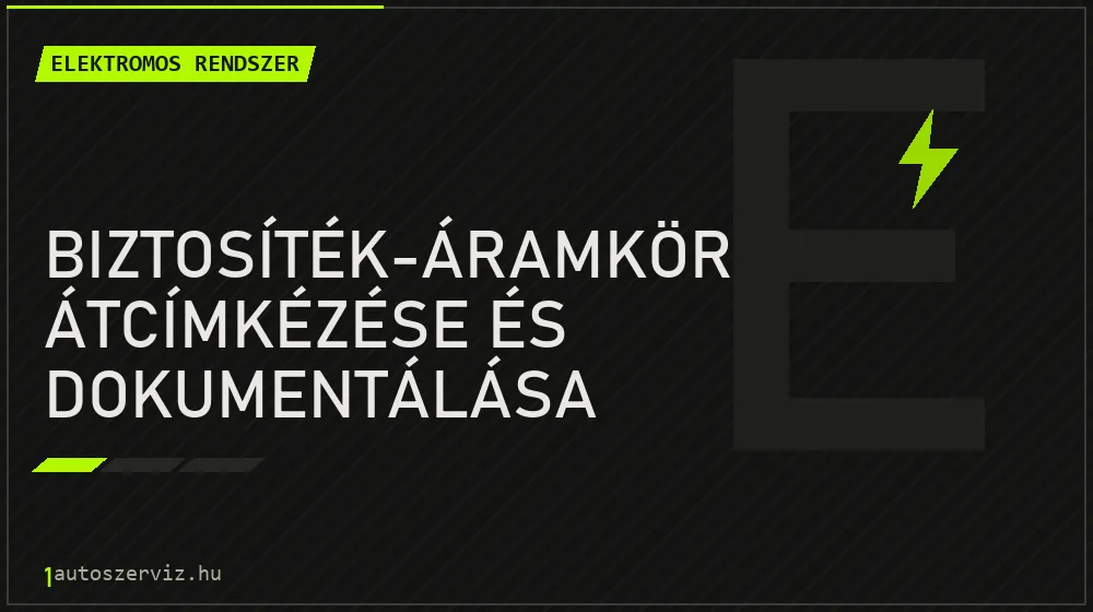 Biztosíték-áramkör átcímkézése és dokumentálása - Elektromos rendszer Budapesten