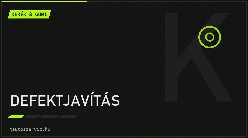 Defektjavítás javítás - gumiabroncs-szerviz