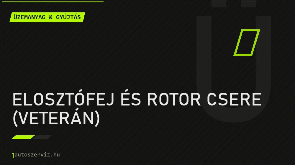 Elosztófej és rotor csere (veterán) javítás - üzemanyagrendszer-javítás