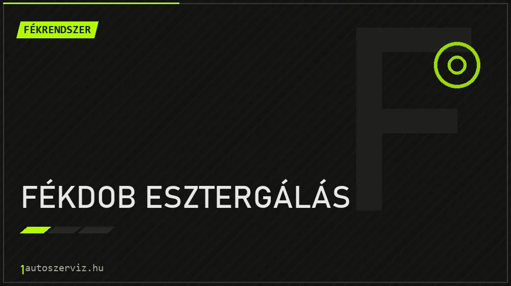 Fékdob esztergálás javítás - fékjavítás