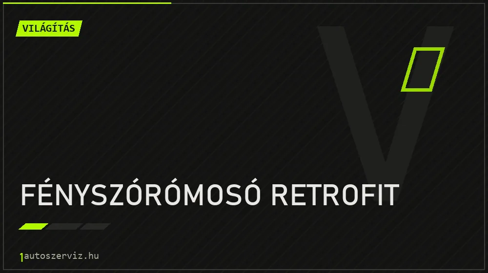 Fényszórómosó retrofit - Világítás Budapesten