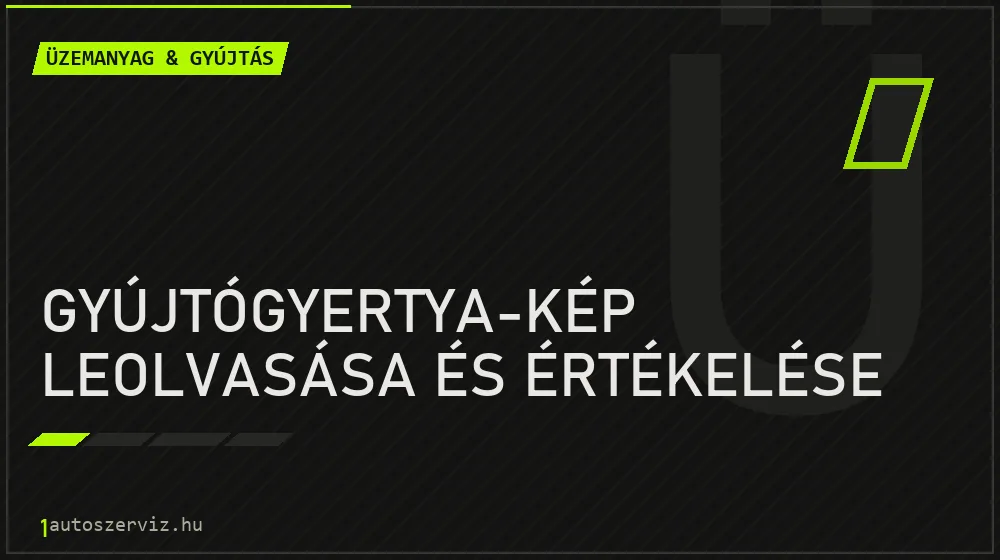 Gyújtógyertya-kép leolvasása és értékelése javítás - üzemanyagrendszer-javítás