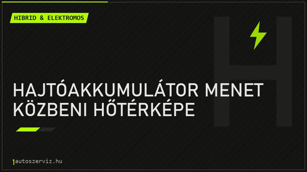 Hajtóakkumulátor menet közbeni hőtérképe javítás - hibrid- és elektromosautó-szerviz