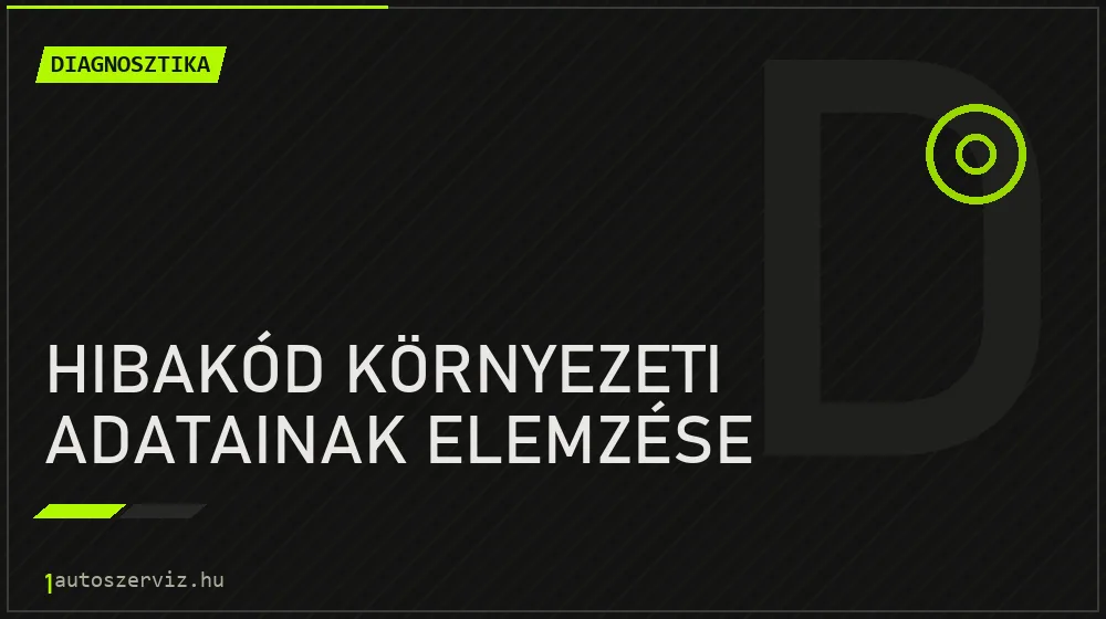 Hibakód környezeti adatainak elemzése - Diagnosztika Budapesten
