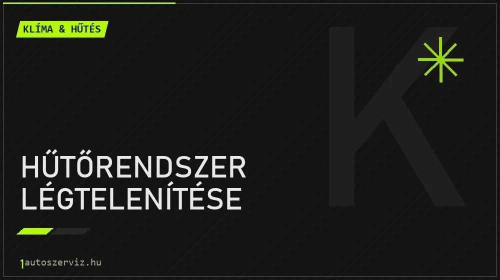 Hűtőrendszer légtelenítése - Klíma & hűtés Budapesten