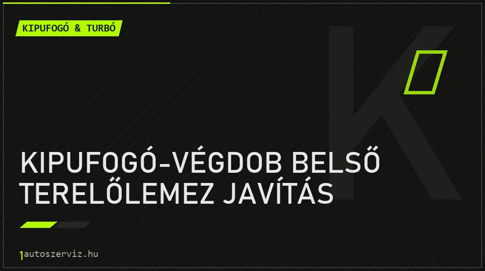 Kipufogó-végdob belső terelőlemez javítás javítás - kipufogó- és turbójavítás
