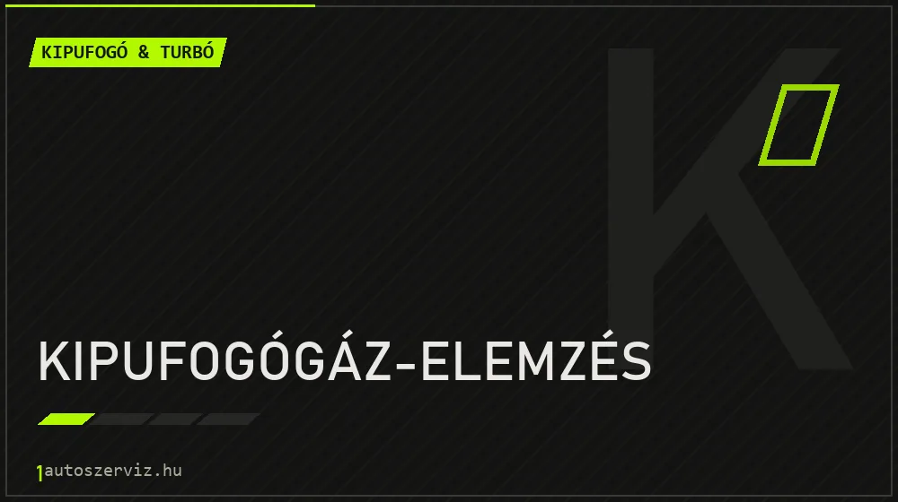 Kipufogógáz-elemzés javítás - kipufogó- és turbójavítás