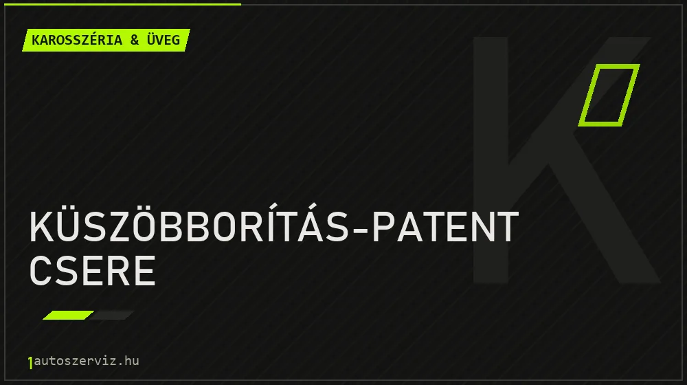 Küszöbborítás-patent csere javítás - karosszéria- és üvegjavítás