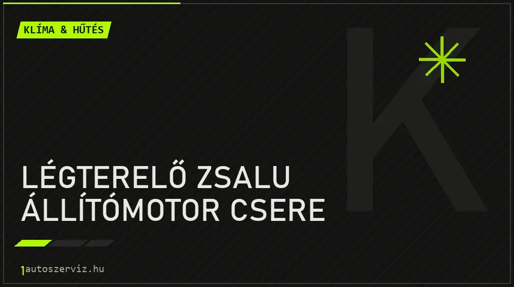 Légterelő zsalu állítómotor csere - Klíma & hűtés Budapesten