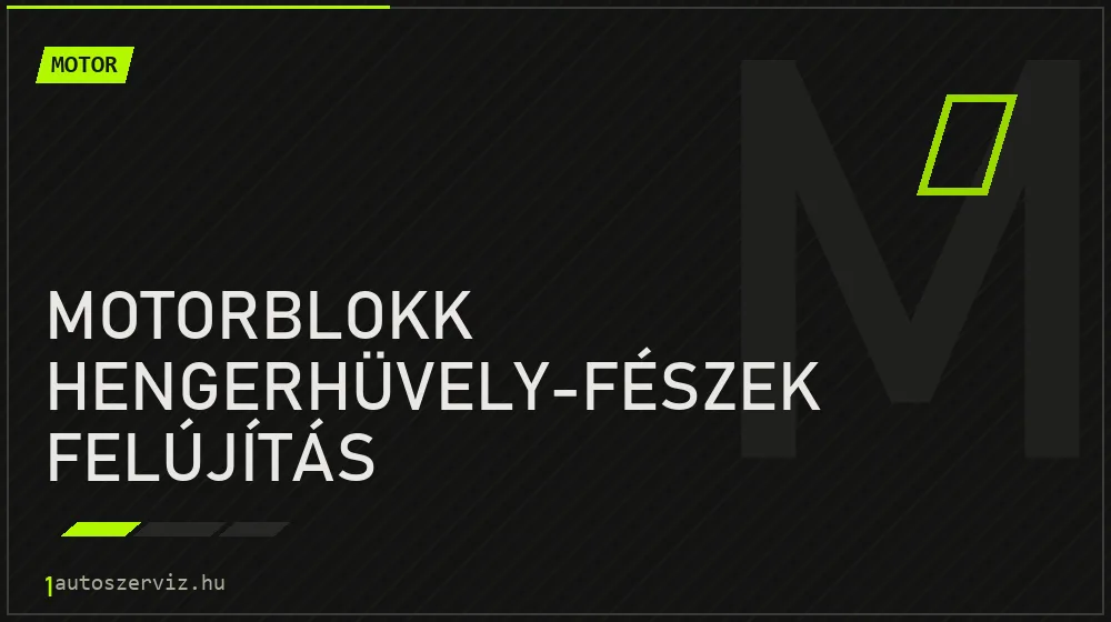 Motorblokk hengerhüvely-fészek felújítás javítás - motorjavítás