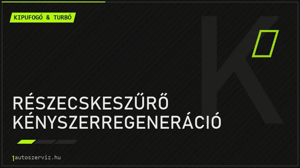 Részecskeszűrő kényszerregeneráció - Kipufogó & turbó Budapesten