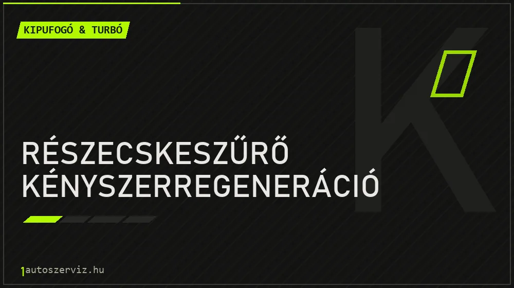 Részecskeszűrő kényszerregeneráció javítás - kipufogó- és turbójavítás