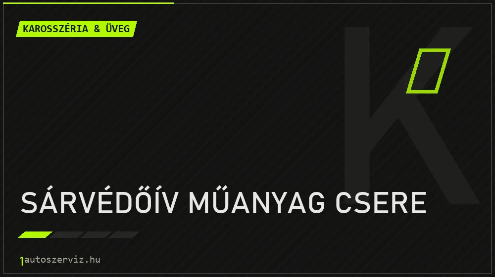 Sárvédőív műanyag csere javítás - karosszéria- és üvegjavítás