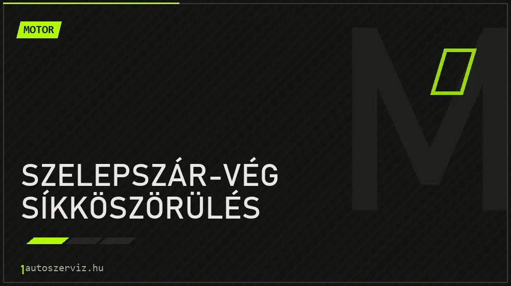 Szelepszár-vég síkköszörülés javítás - motorjavítás