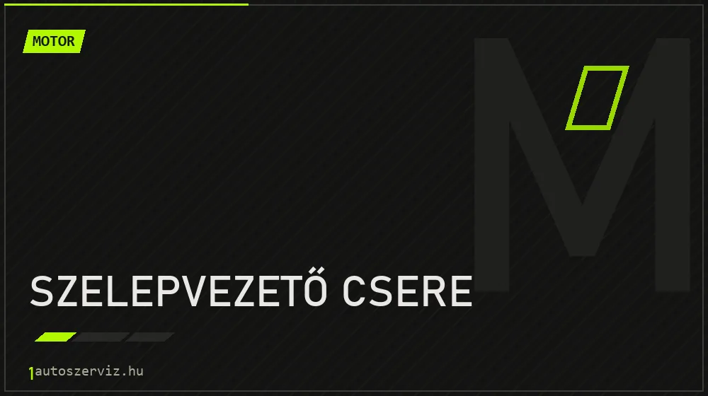 Szelepvezető csere - Motor Budapesten