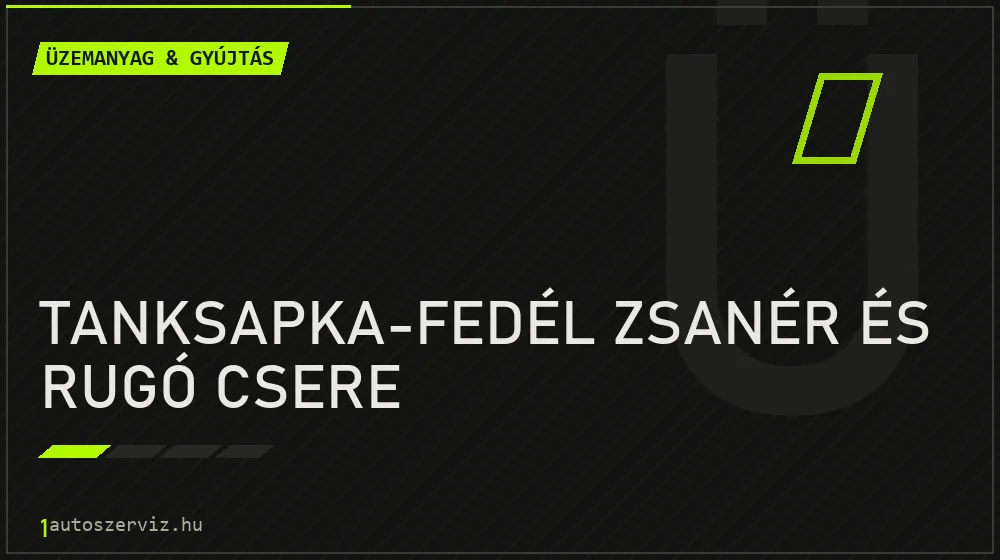 Tanksapka-fedél zsanér és rugó csere - Üzemanyag & gyújtás Budapesten