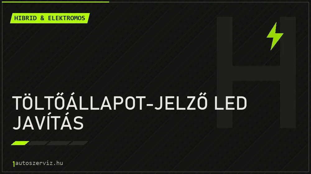 Töltőállapot-jelző LED javítás - Hibrid & elektromos Budapesten