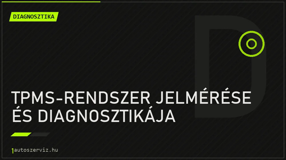 TPMS-rendszer jelmérése és diagnosztikája - Diagnosztika Budapesten